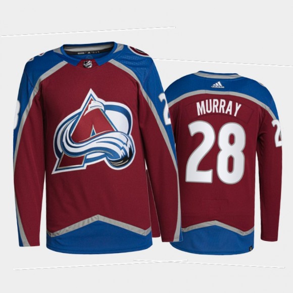 2021-22 Colorado Avalanche Ryan Murray Primegreen Authentic Jersey Burgundy Home Uniform