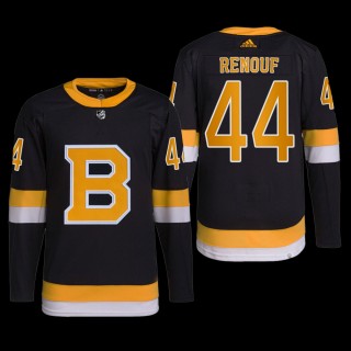 Dan Renouf Boston Bruins Alternate Jersey Black #44 Authentic Pro Uniform
