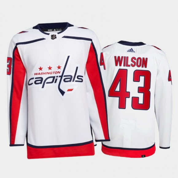 2021-22 Capitals Tom Wilson Primegreen Authentic Pro White Jersey