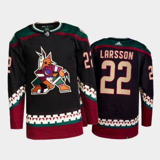 2021-22 Arizona Coyotes Johan Larsson Primegreen Authentic Jersey Black Home Uniform