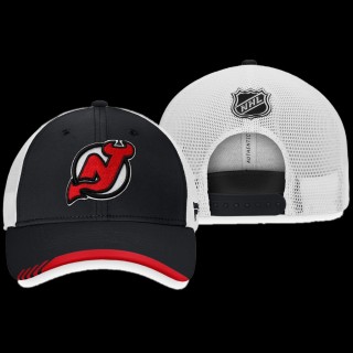 Men New Jersey Devils Locker Room Trucker Snapback Authentic Pro Black Hat