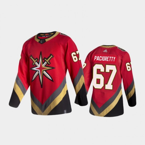 Men's Vegas Golden Knights Max Pacioretty #67 Reverse Retro 2020-21 Red Special Edition Authentic Pro Jersey