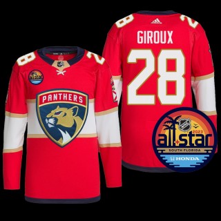 2023 NHL All-Star Florida Panthers Claude Giroux Jersey Authentic Pro Red #28 Uniform