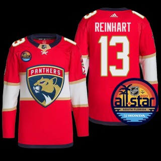 2023 NHL All-Star Florida Panthers Sam Reinhart Jersey Authentic Pro Red #13 Uniform
