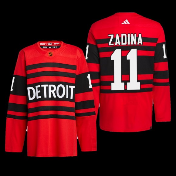 Filip Zadina Detroit Red Wings Authentic Pro Jersey 2022 Red #11 Reverse Retro 2.0 Uniform