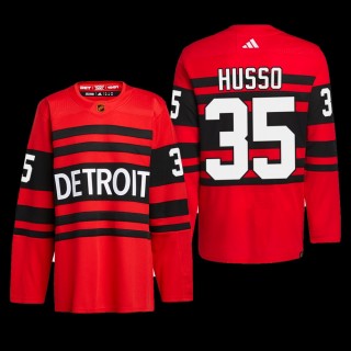 Ville Husso Detroit Red Wings Authentic Pro Jersey 2022 Red #35 Reverse Retro 2.0 Uniform
